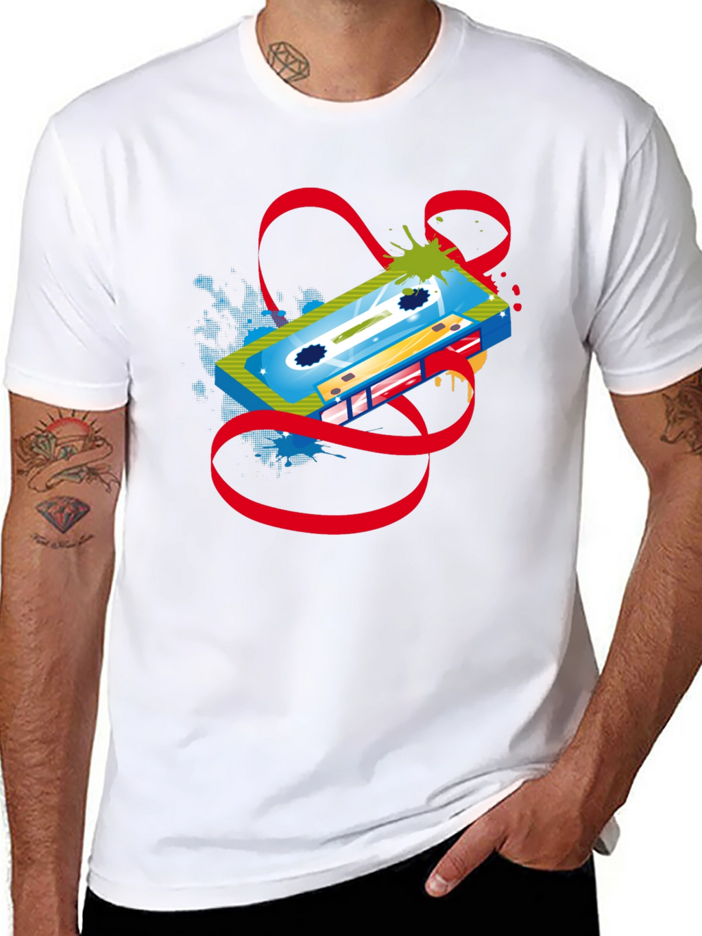 Retro Cassette Tape Graphic T-Shirt