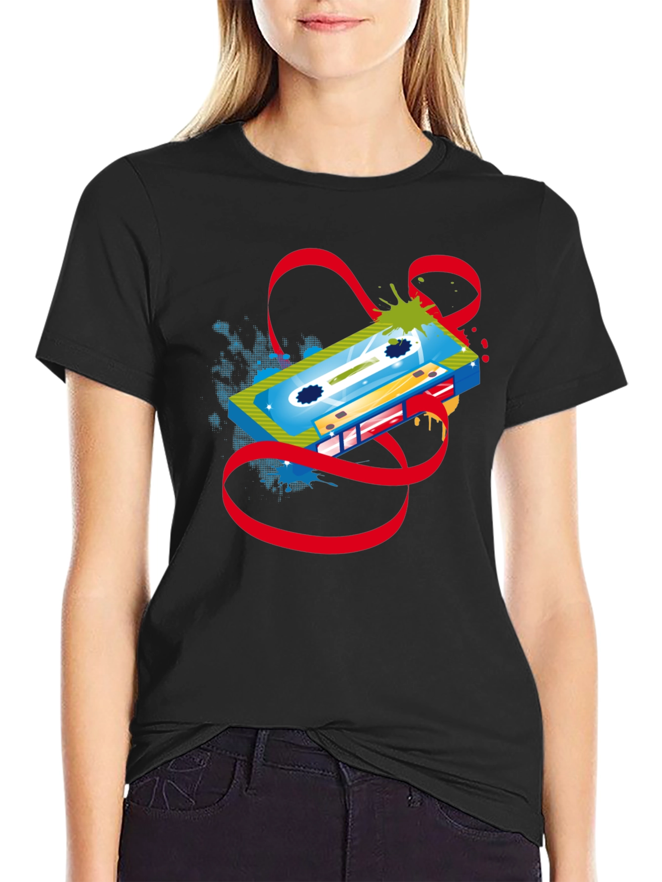 Retro Cassette Tape Graphic T-Shirt