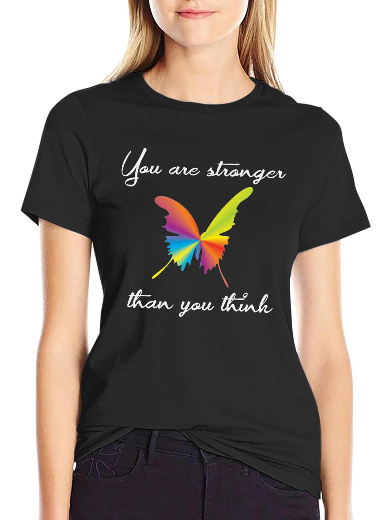 Stronger Butterfly Graphic Tee