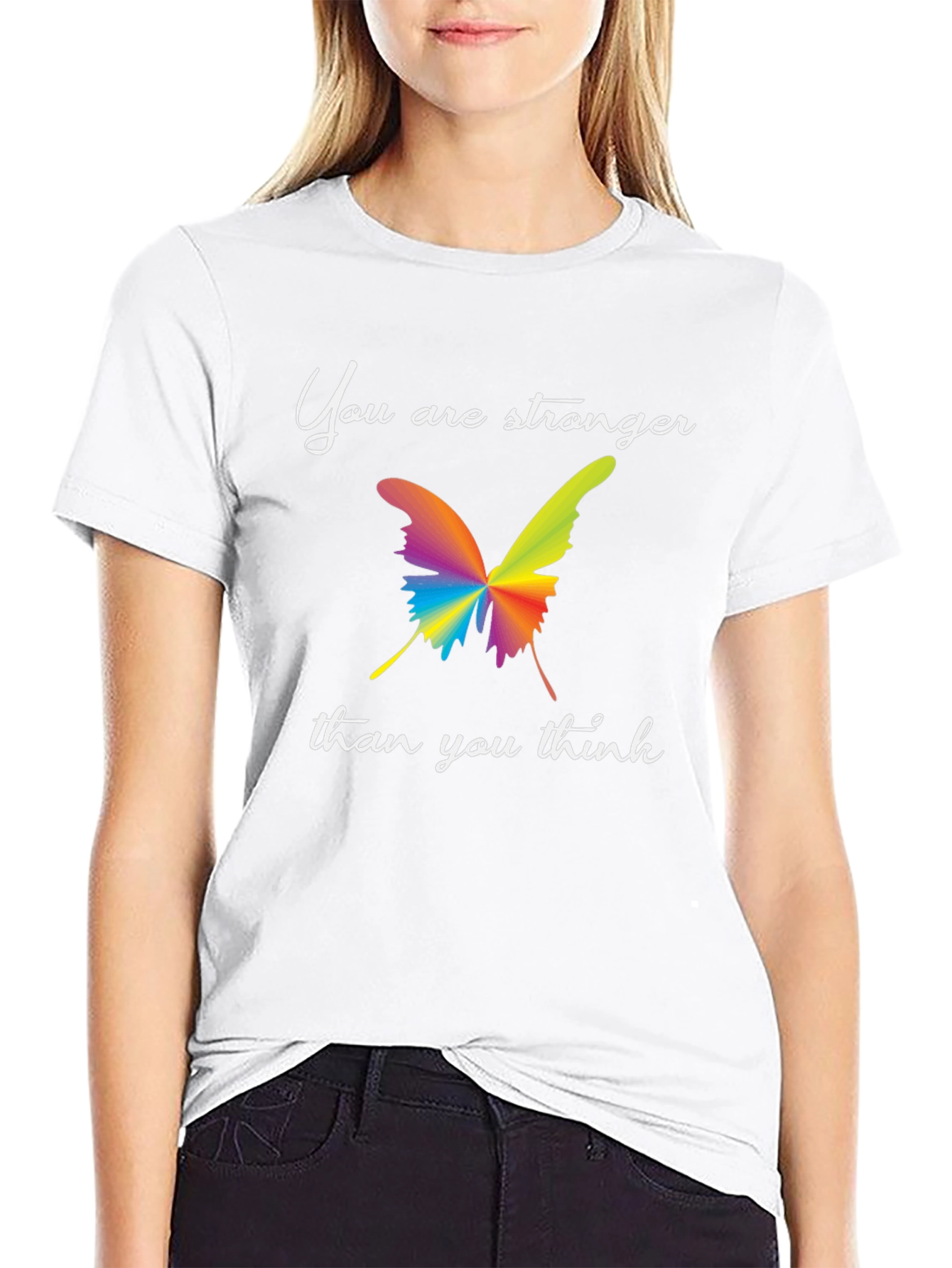 Stronger Butterfly Graphic Tee