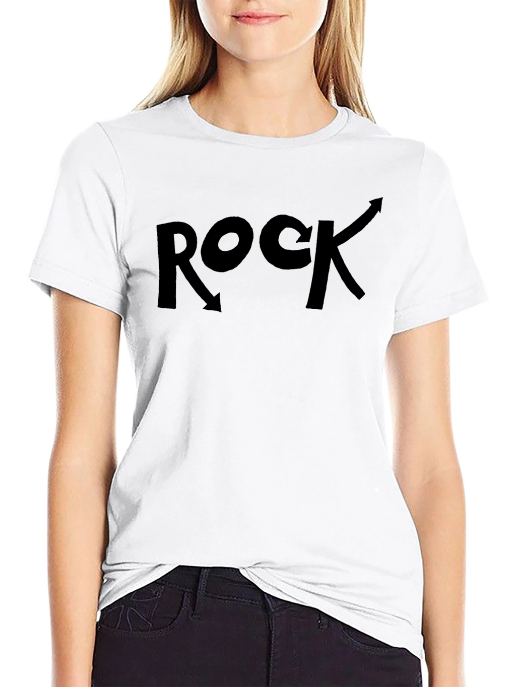 Rock Arrow Graphic Tee - Modern Black T-Shirt