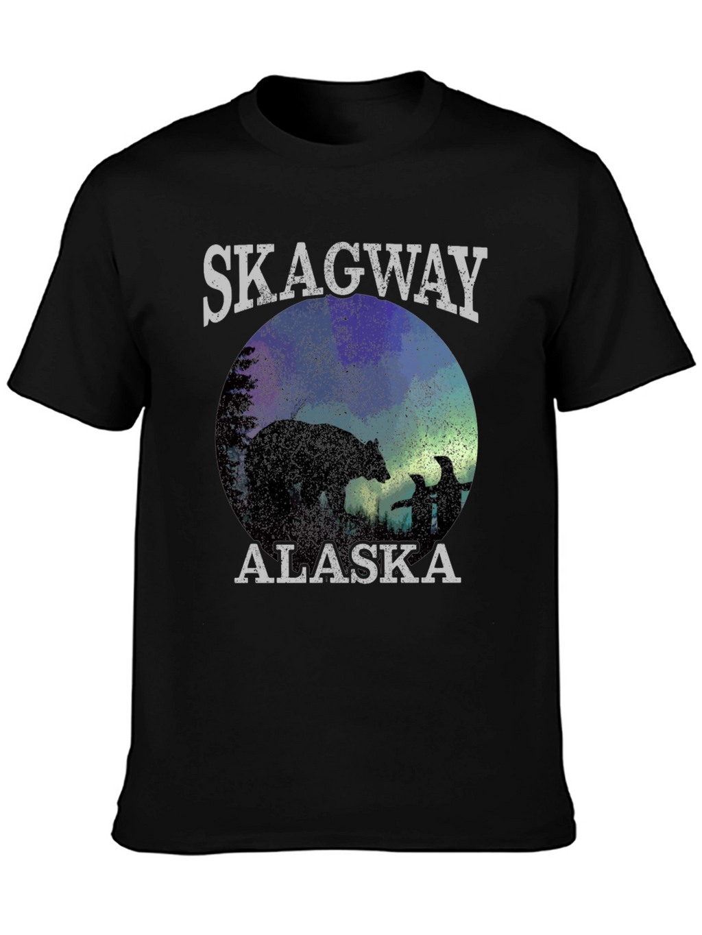 Skagway Alaska T-Shirt Bear Silhouette