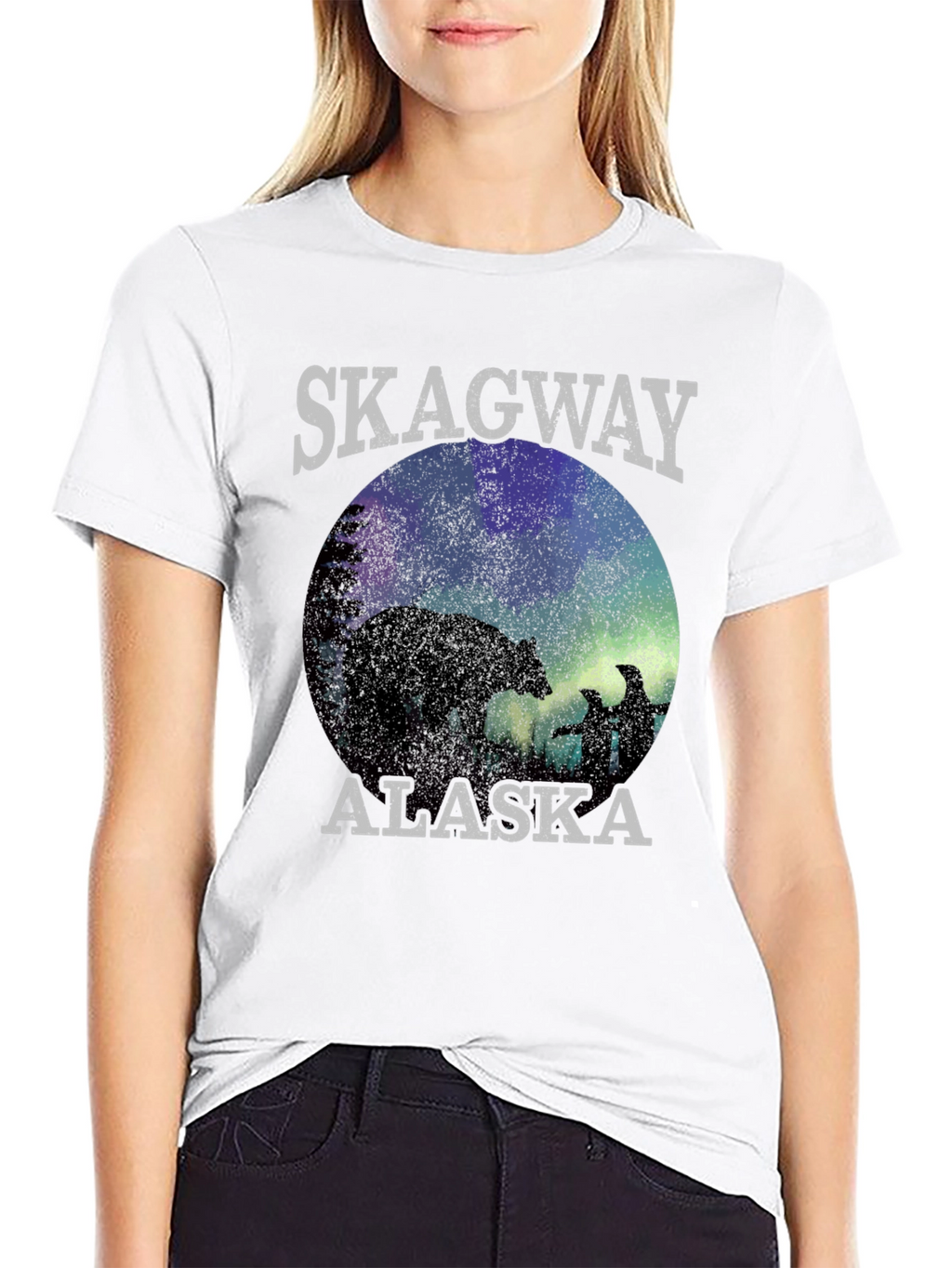 Skagway Alaska T-Shirt Bear Silhouette