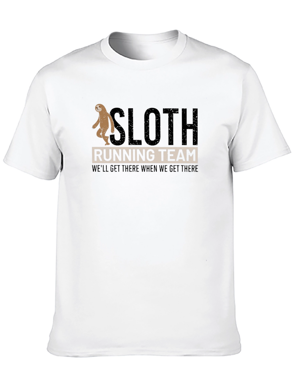 Sloth Running Team T-Shirt:  Funny Relaxed Fit
