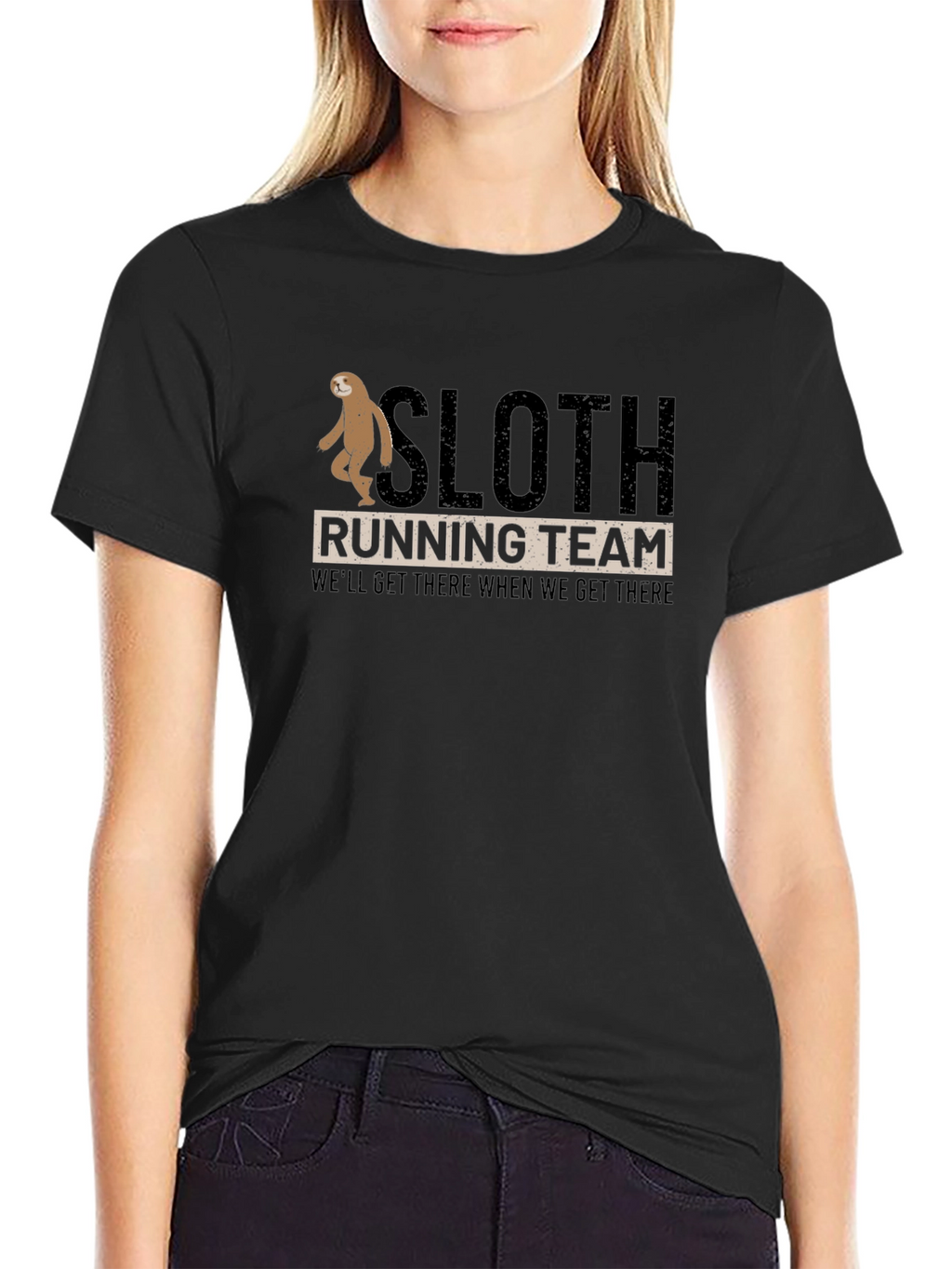 Sloth Running Team T-Shirt:  Funny Relaxed Fit