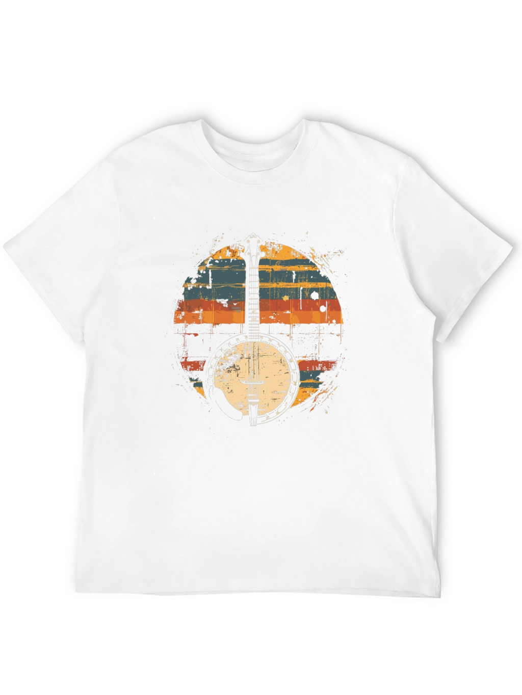 Retro Banjo Graphic T-Shirt - Classic Musician Tee