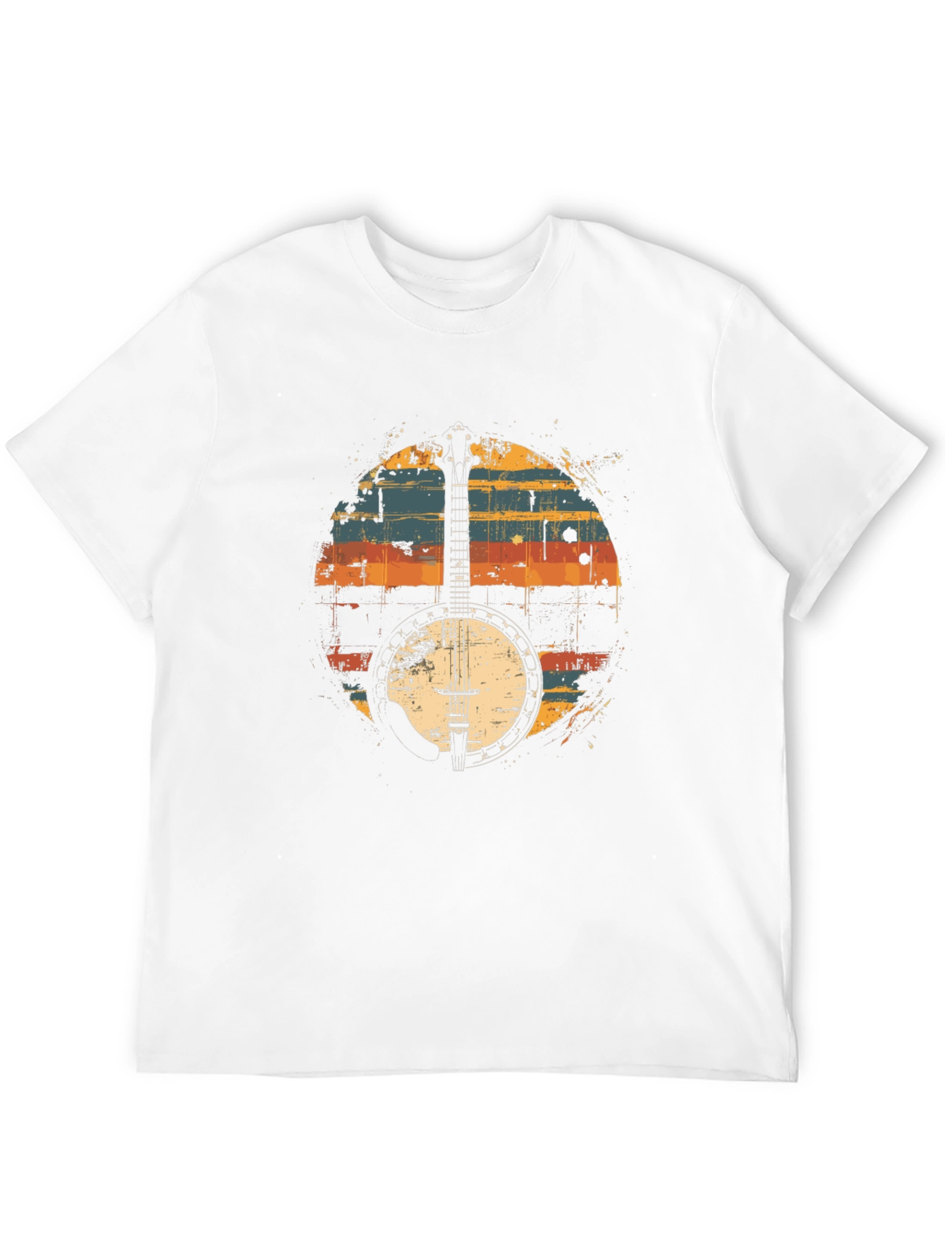 Retro Banjo Graphic T-Shirt - Classic Musician Tee
