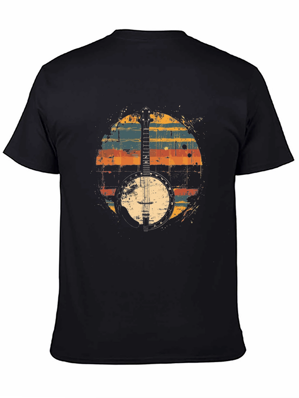 Retro Banjo Graphic T-Shirt - Classic Musician Tee