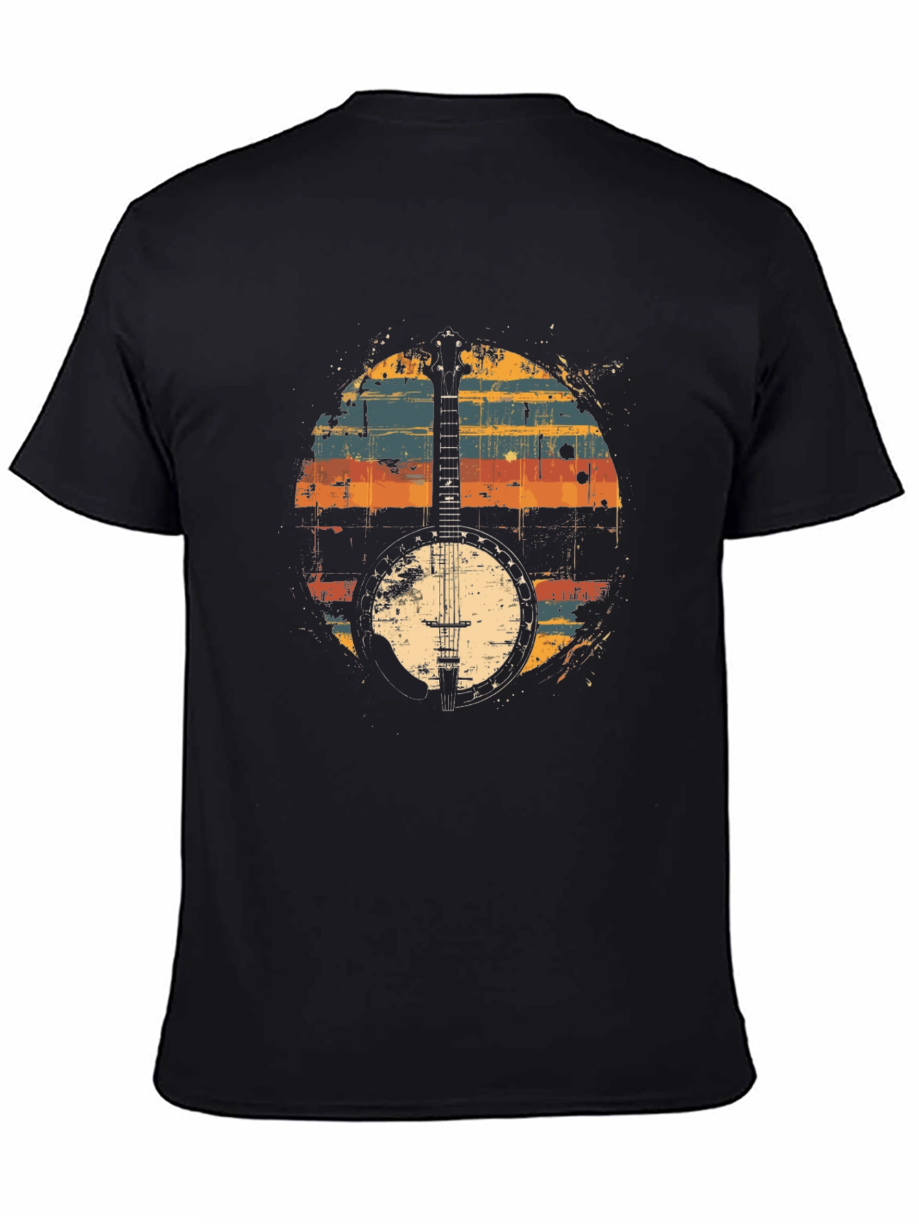 Retro Banjo Graphic T-Shirt - Classic Musician Tee