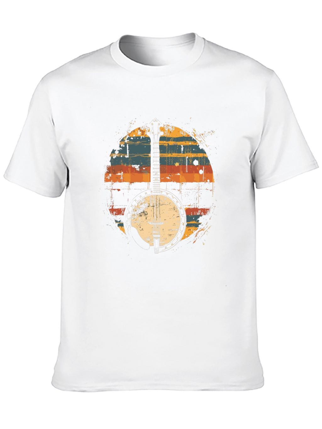 Retro Banjo Graphic T-Shirt - Classic Musician Tee