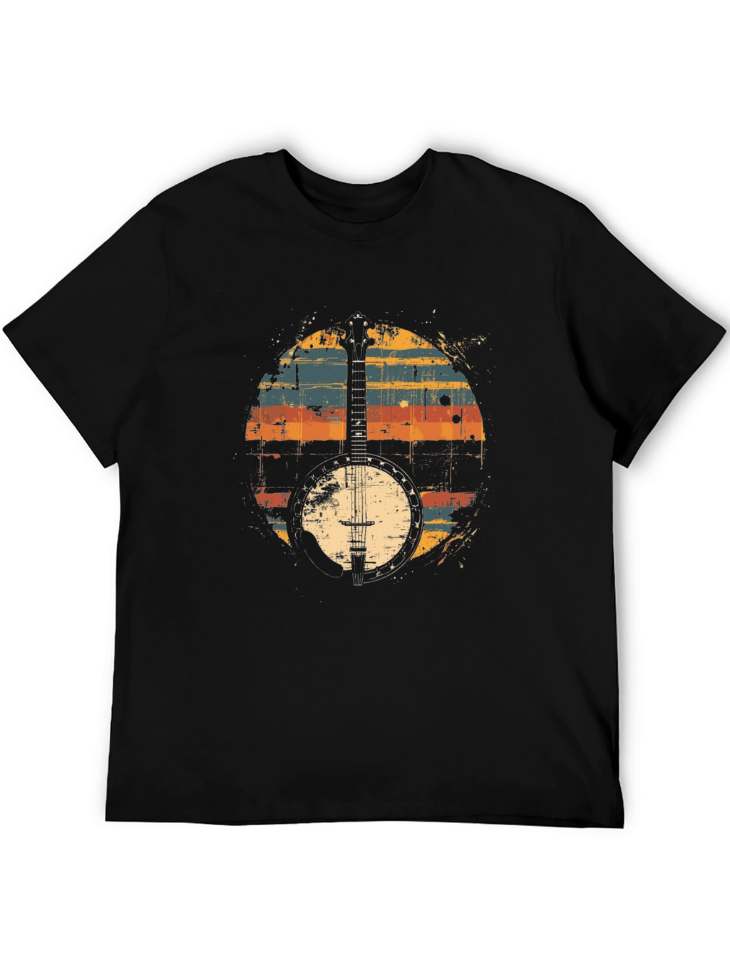 Retro Banjo Graphic T-Shirt - Classic Musician Tee