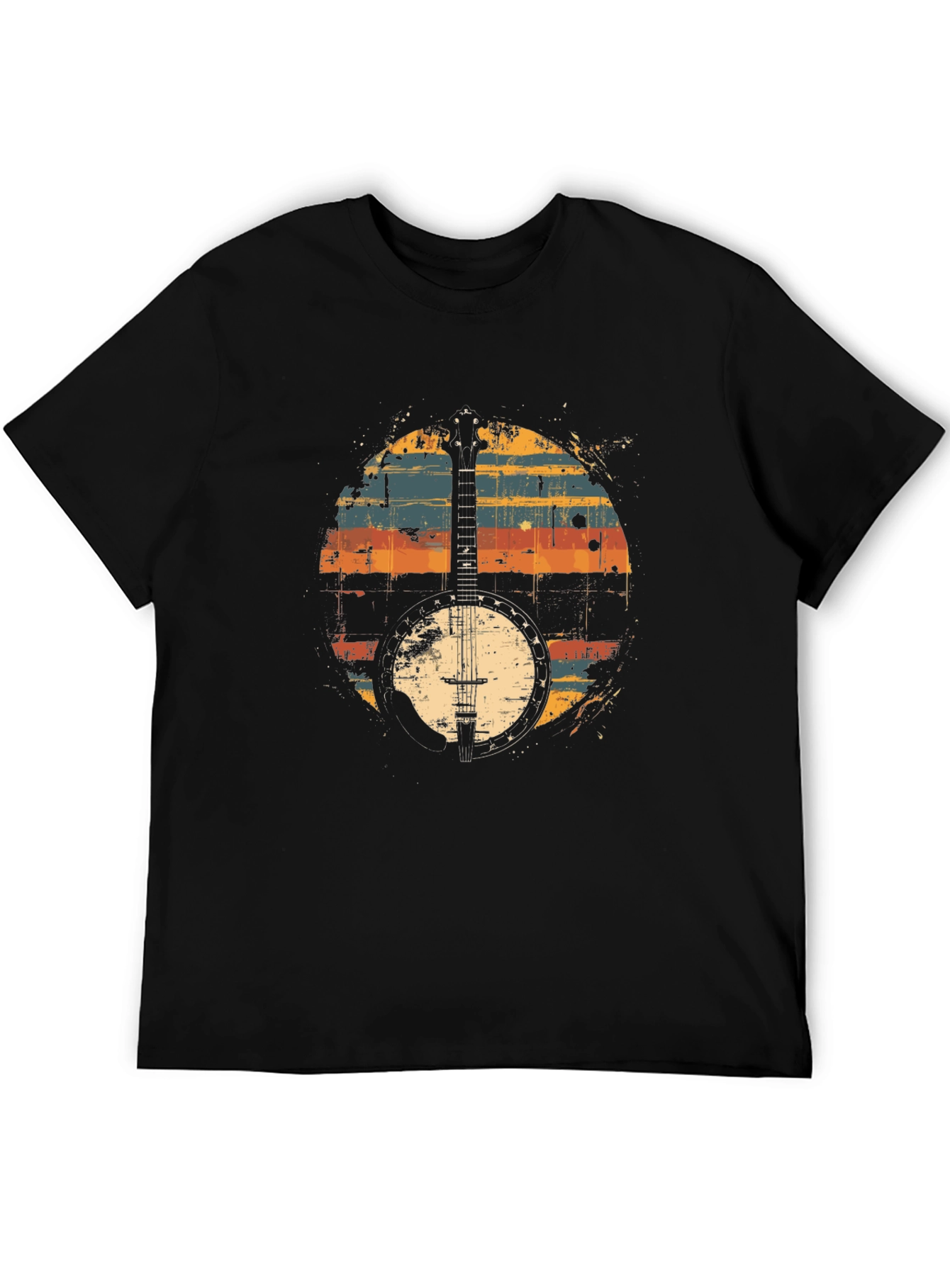 Retro Banjo Graphic T-Shirt - Classic Musician Tee
