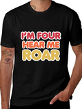 Im Four Hear Me Roar Birthday T-Shirt