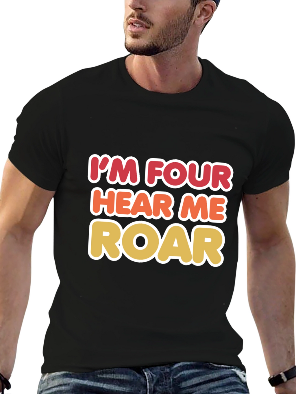 Im Four Hear Me Roar Birthday T-Shirt