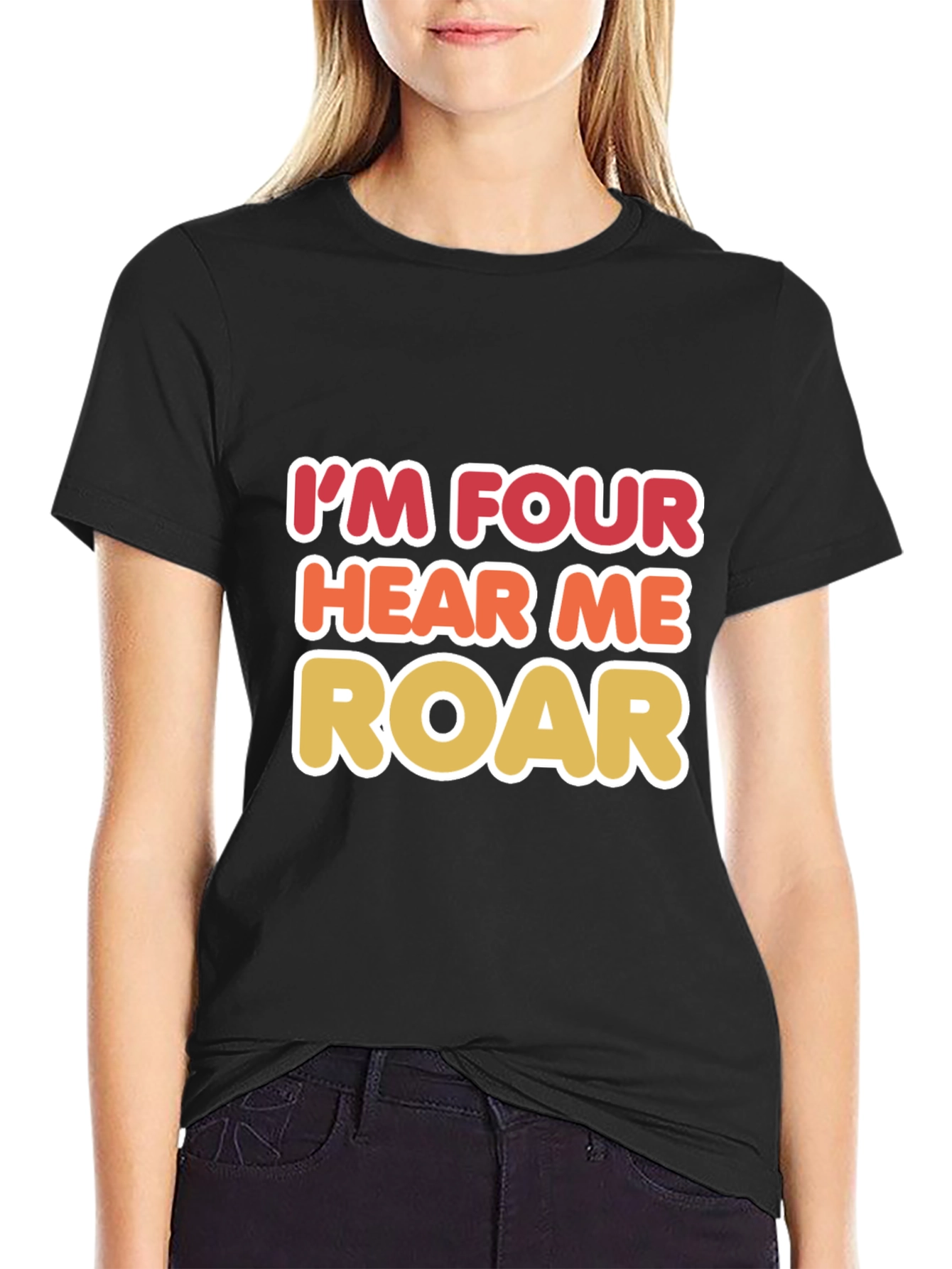 Im Four Hear Me Roar Birthday T-Shirt