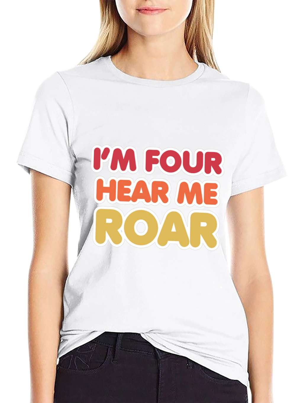 Im Four Hear Me Roar Birthday T-Shirt