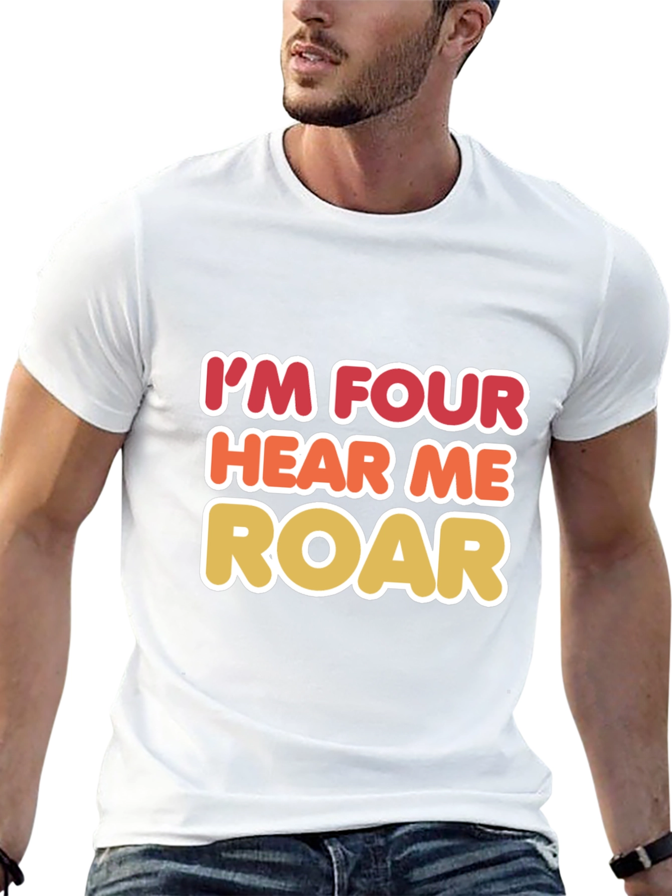 Im Four Hear Me Roar Birthday T-Shirt