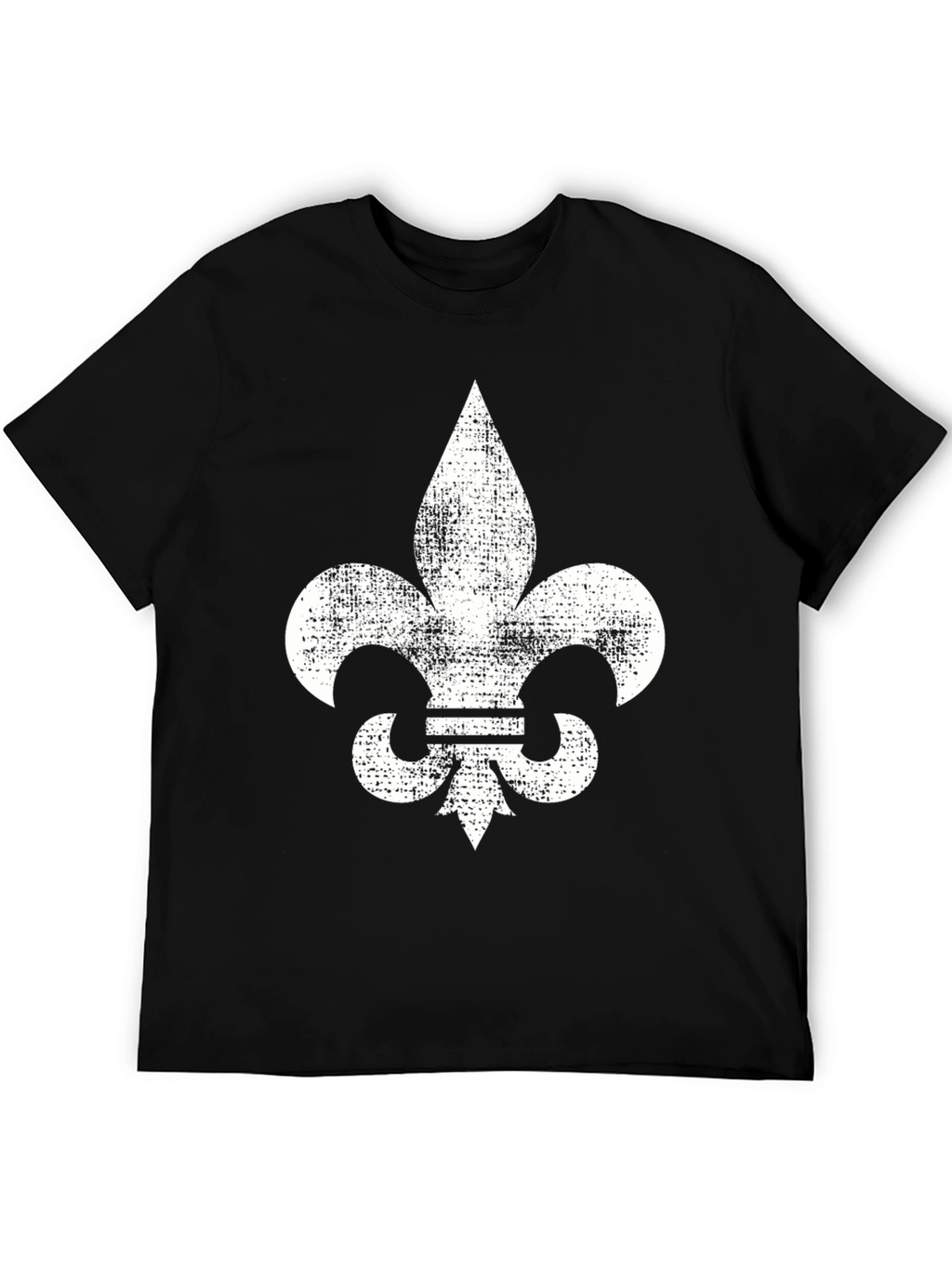 Fleur-de-lis Graphic Tee - Distressed Print