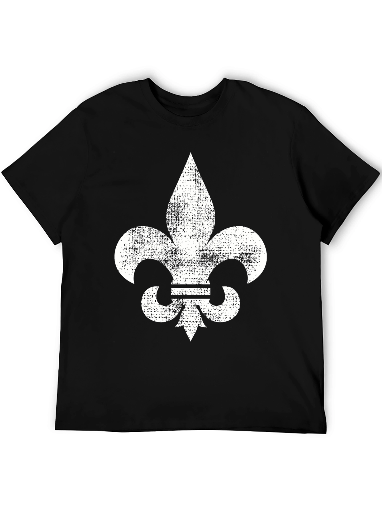 Fleur-de-lis Graphic Tee - Distressed Print