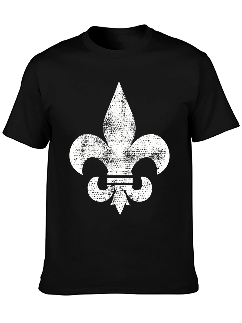 Fleur-de-lis Graphic Tee - Distressed Print