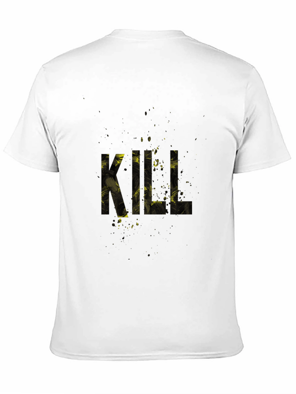 Abstract KILL Graphic Black T-Shirt