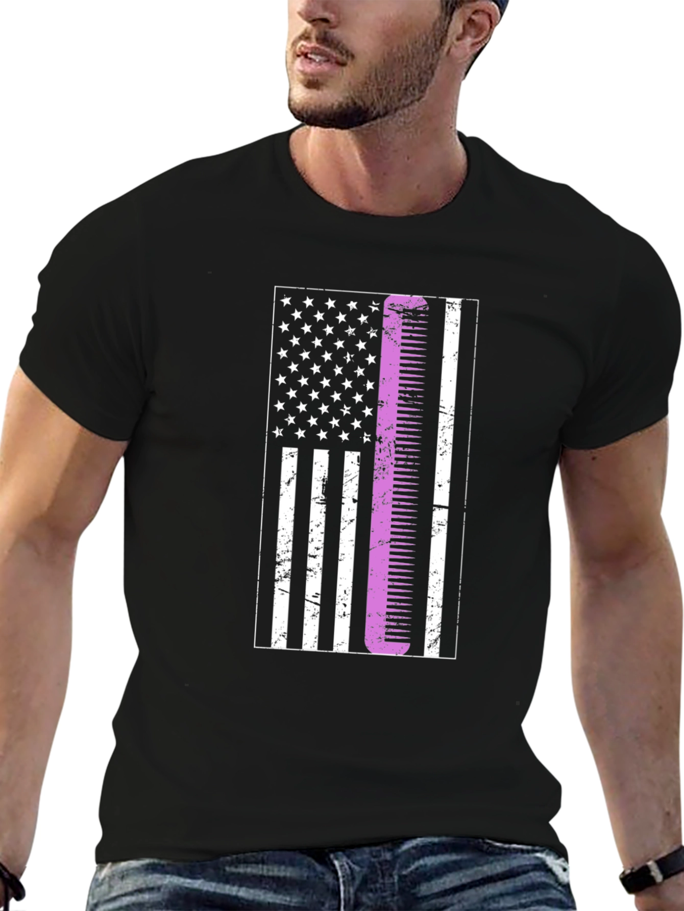 Barber American Flag T-Shirt