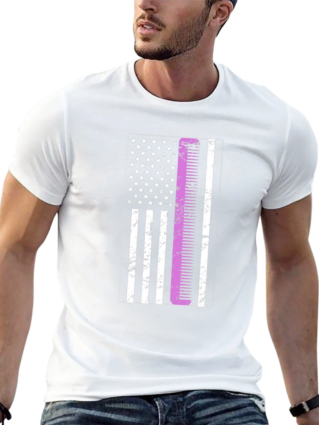 Barber American Flag T-Shirt