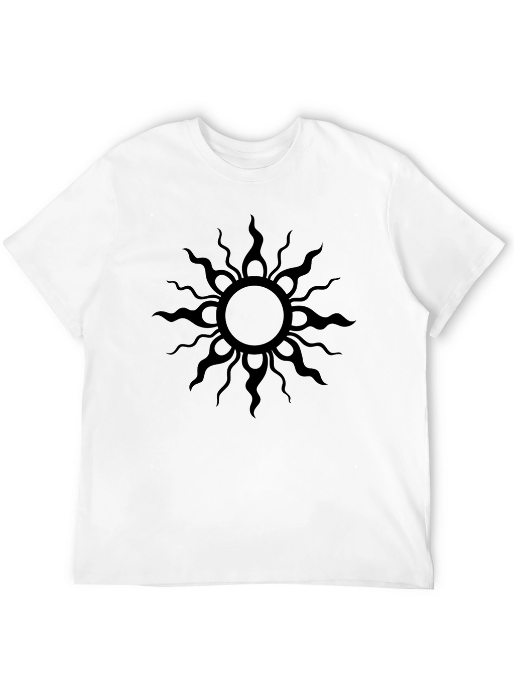 Black Sun Graphic Tee - Mens Casual Shirt