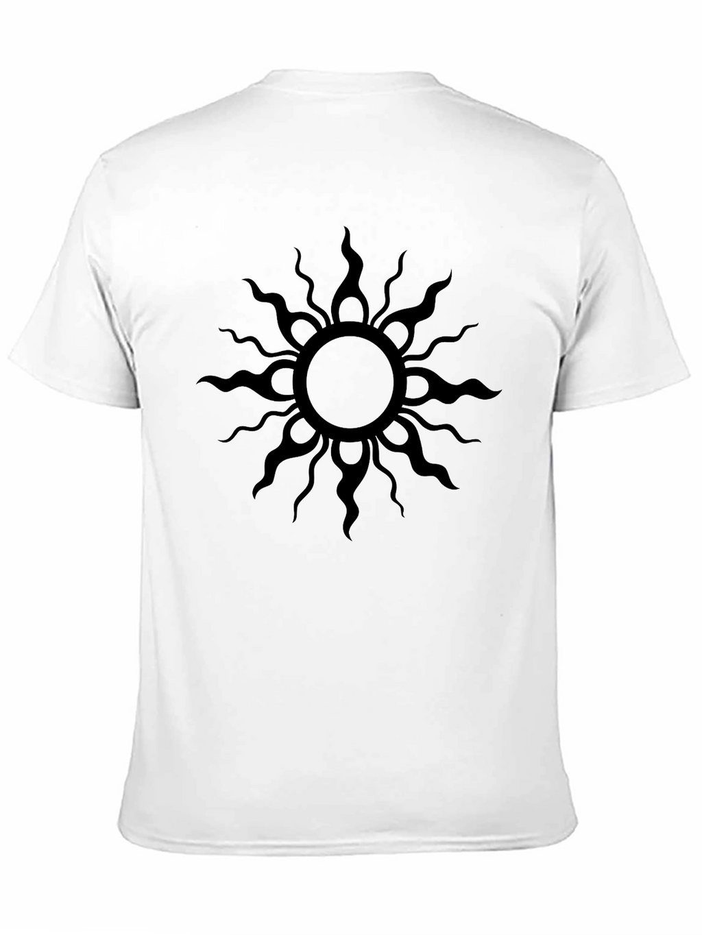 Black Sun Graphic Tee - Mens Casual Shirt