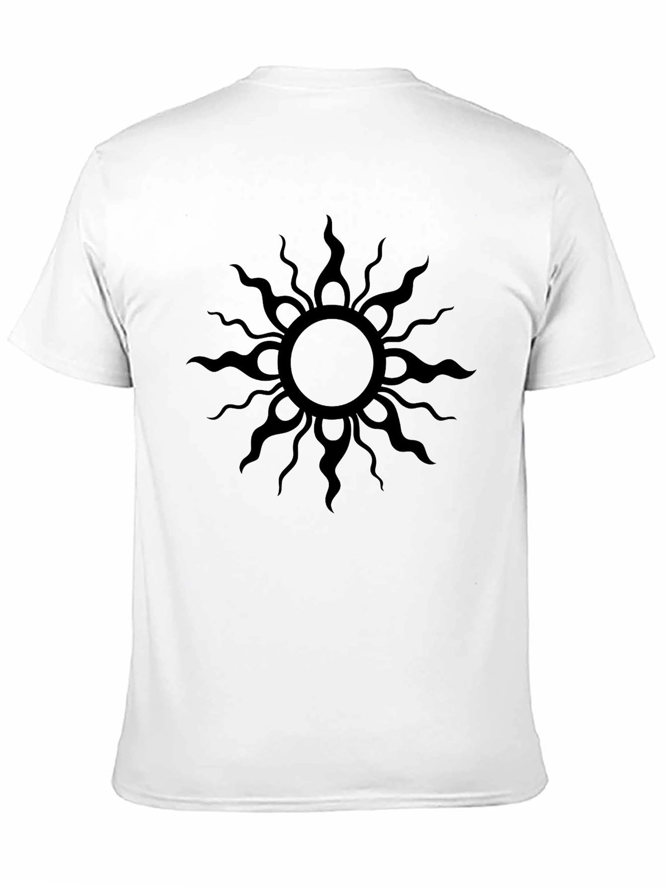 Black Sun Graphic Tee - Mens Casual Shirt
