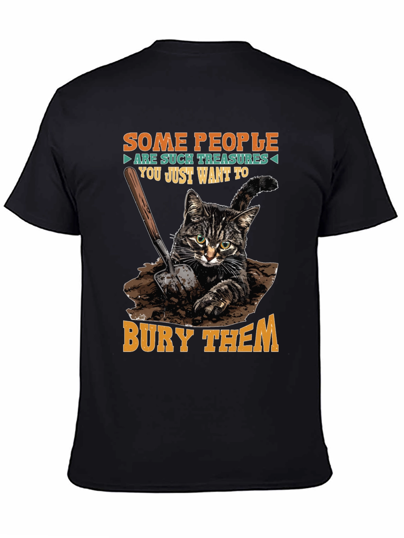Funny Cat T-Shirt - Bury Them Humor Tee