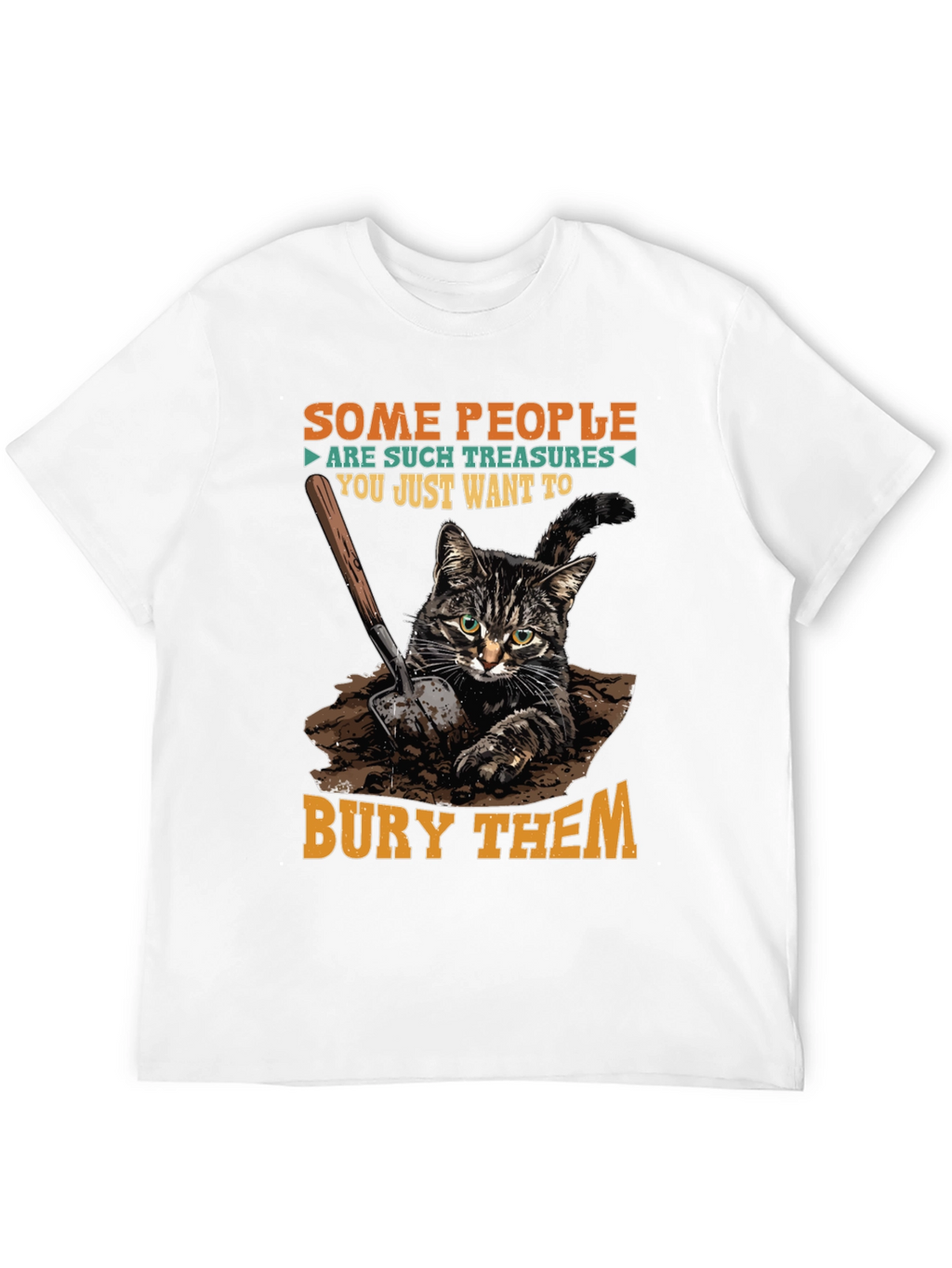 Funny Cat T-Shirt - Bury Them Humor Tee