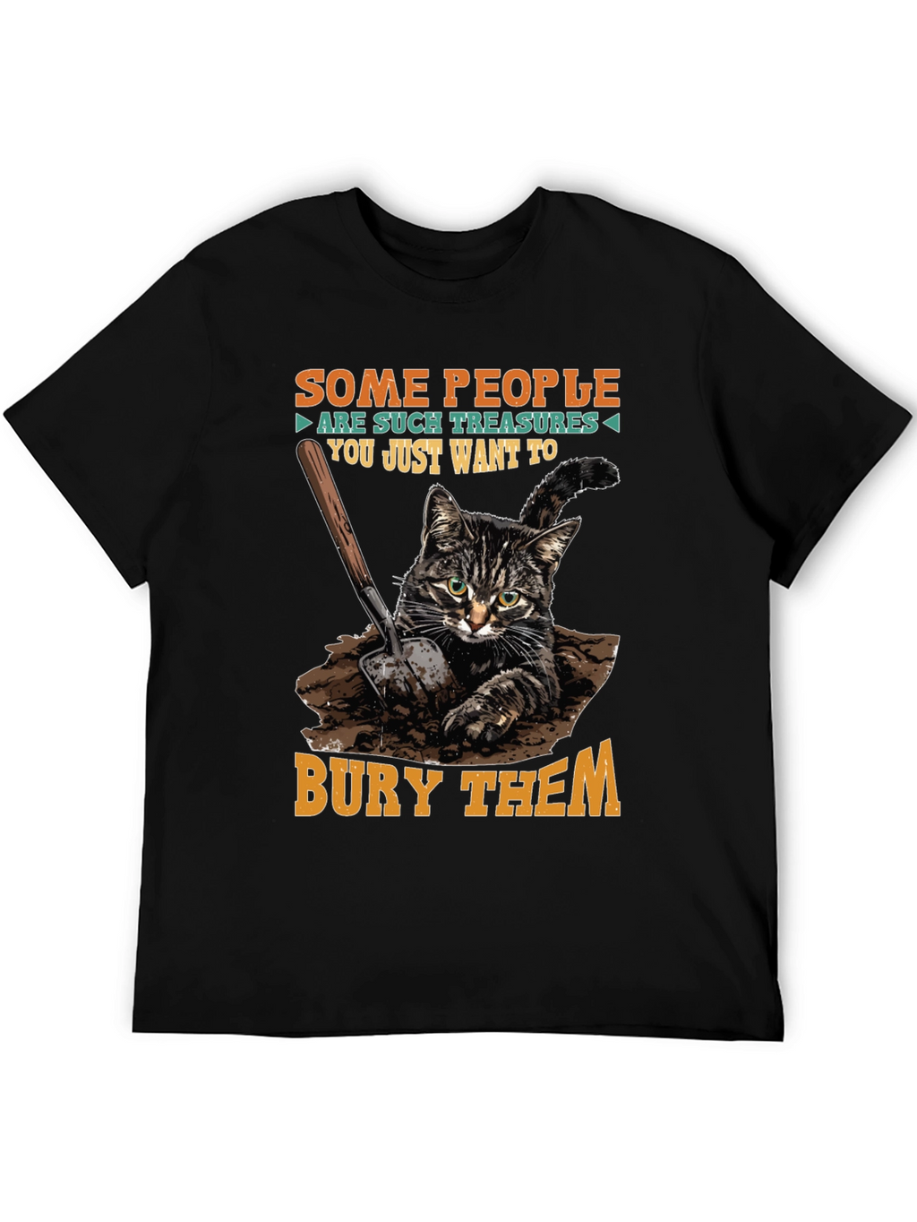 Funny Cat T-Shirt - Bury Them Humor Tee