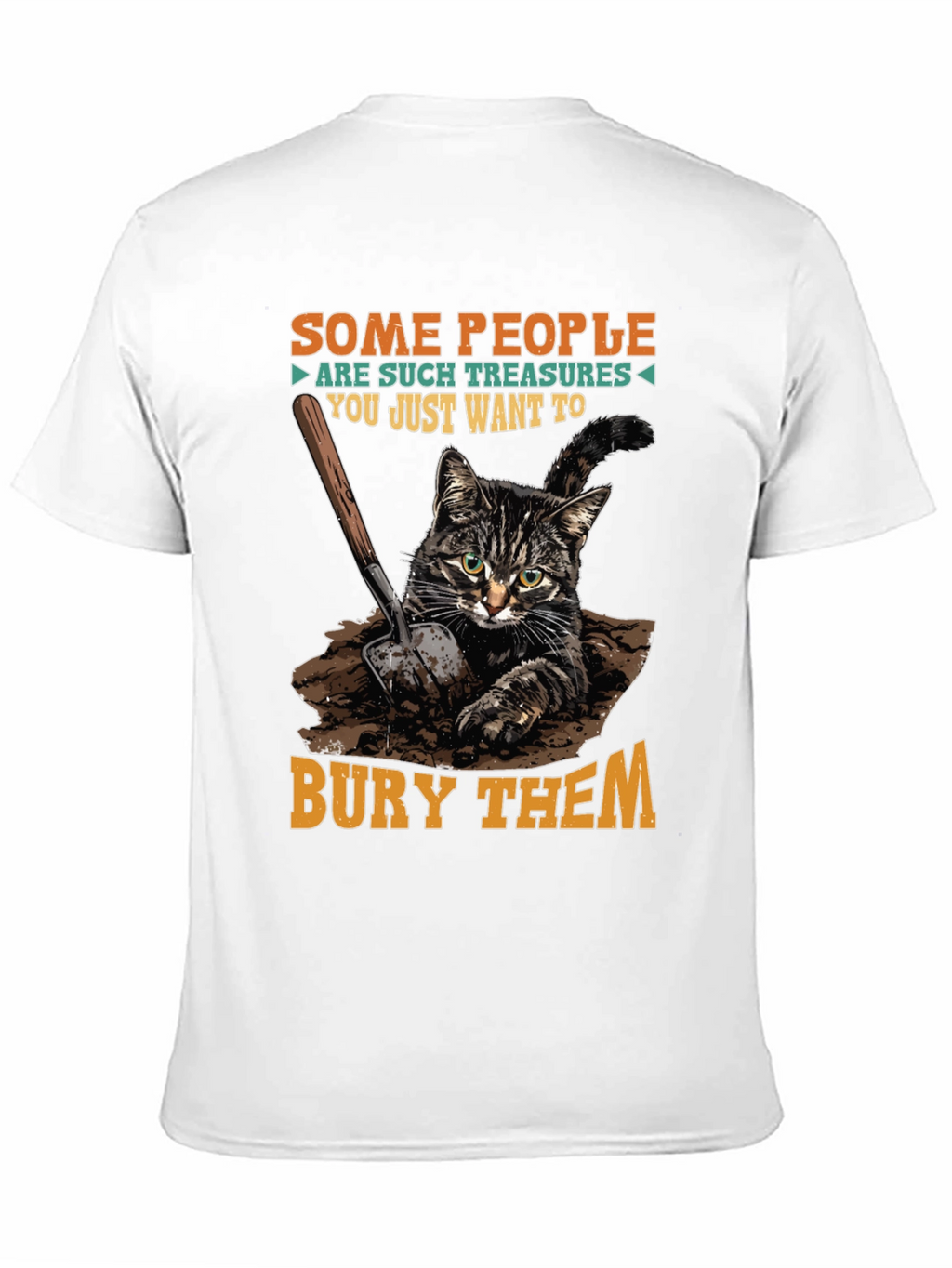 Funny Cat T-Shirt - Bury Them Humor Tee