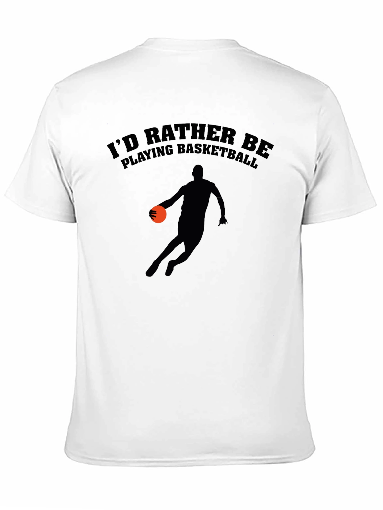 Basketball Player Graphic Black T-Shirt