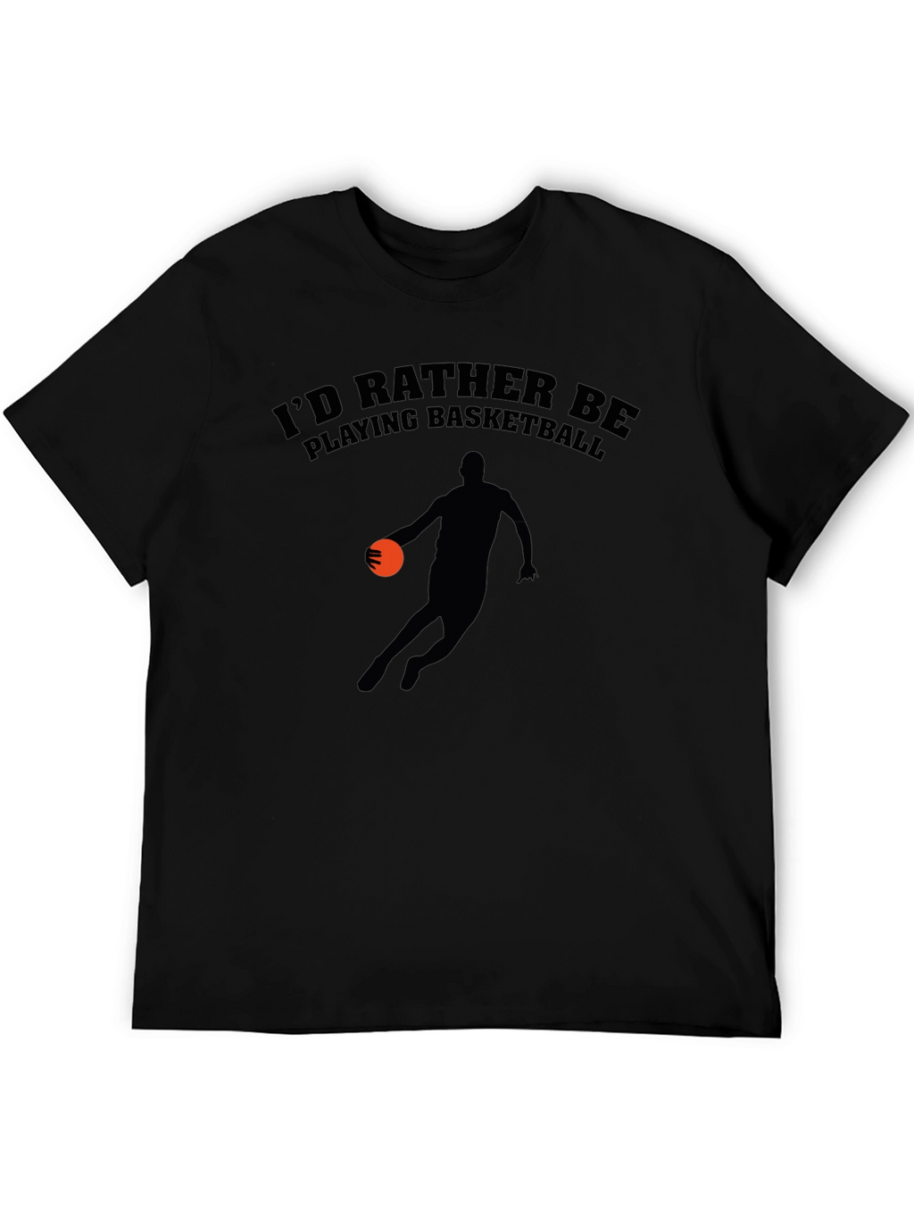 Basketball Player Graphic Black T-Shirt