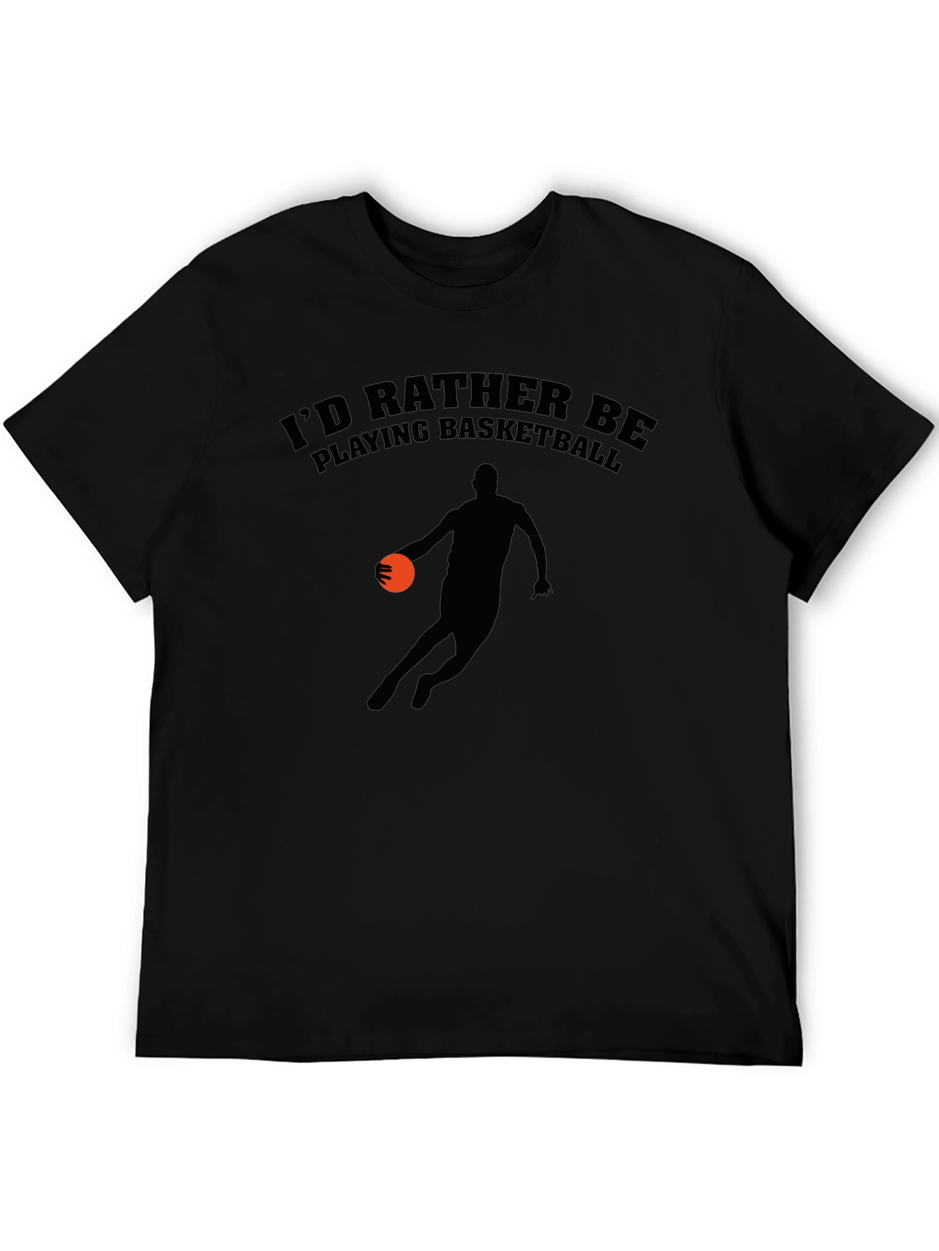 Basketball Player Graphic Black T-Shirt