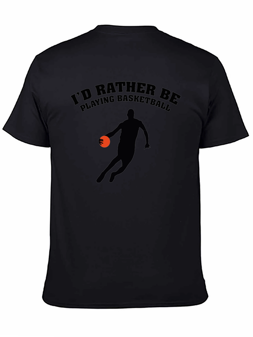 Basketball Player Graphic Black T-Shirt
