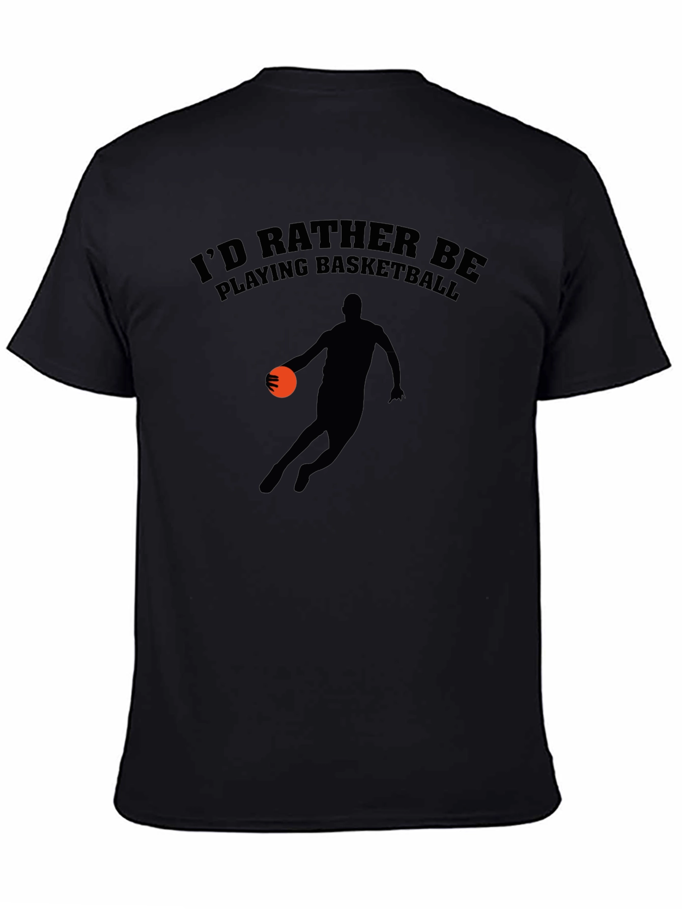 Basketball Player Graphic Black T-Shirt