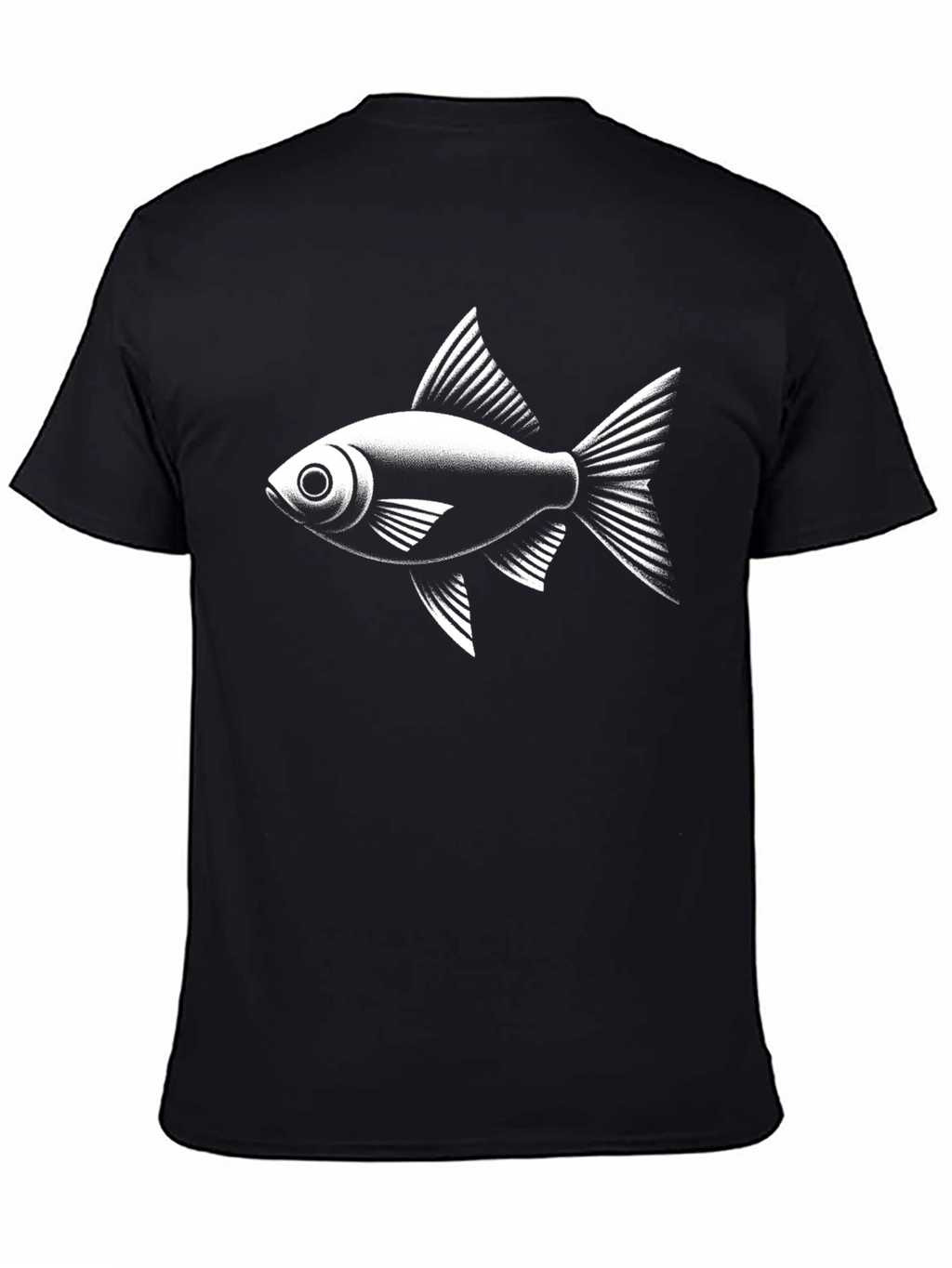 Fish Graphic Black T-Shirt