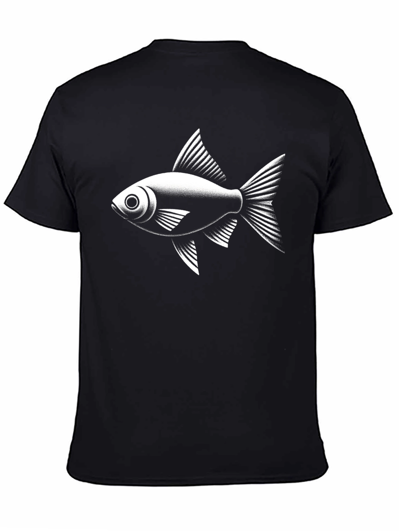 Fish Graphic Black T-Shirt