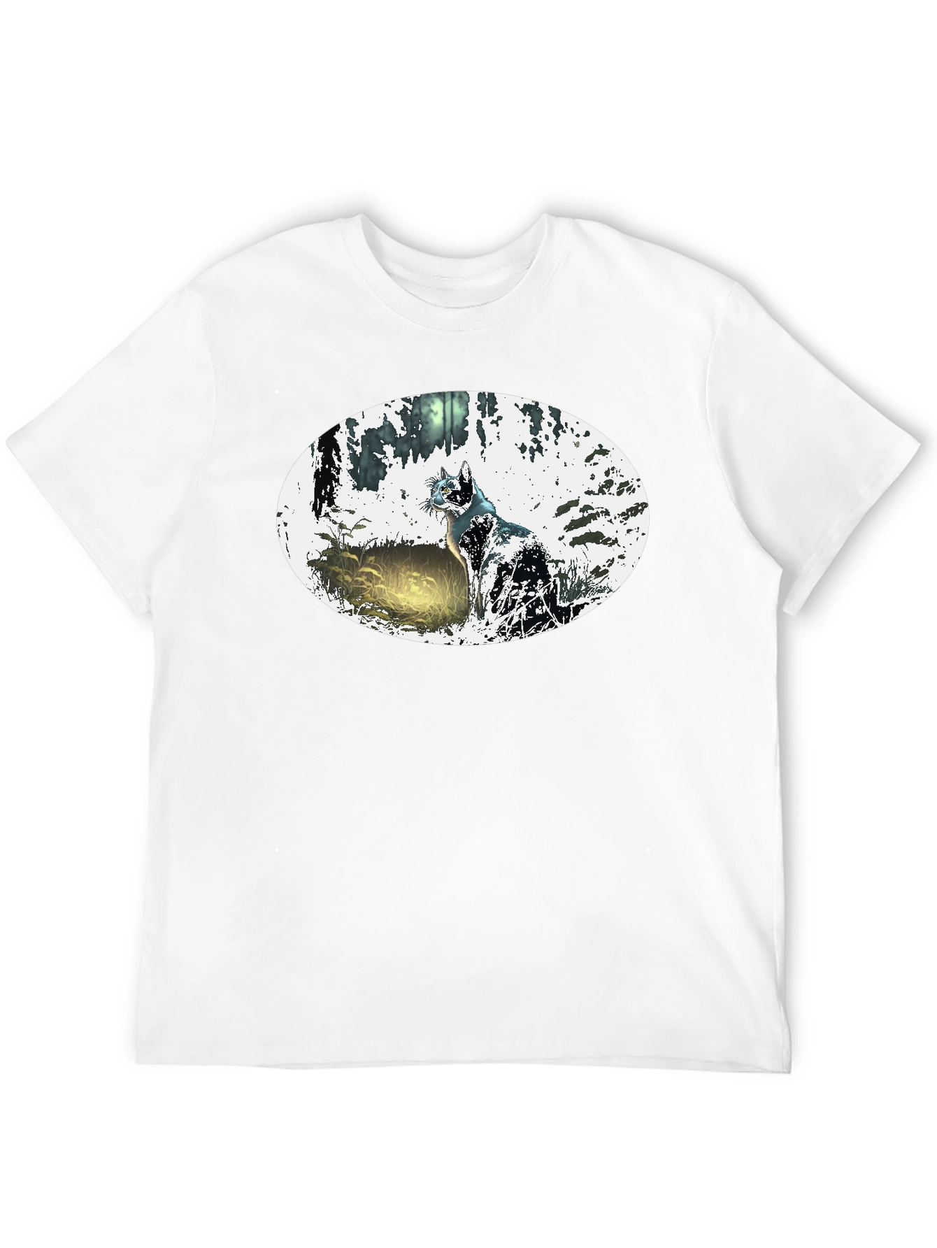 Mystic Cat Black T-Shirt
