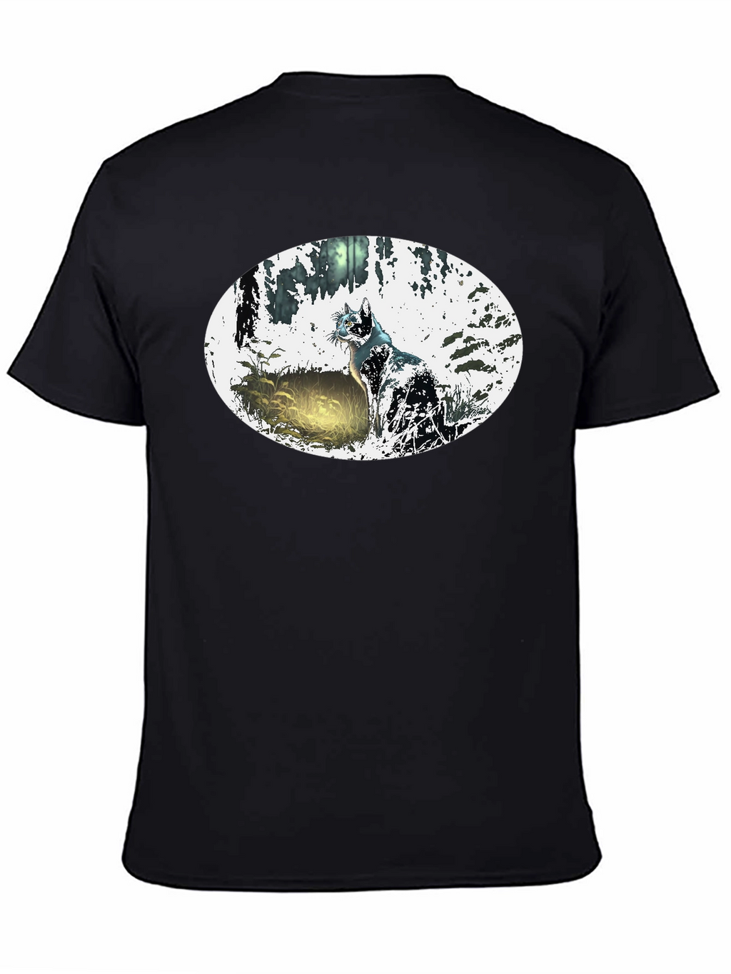 Mystic Cat Black T-Shirt