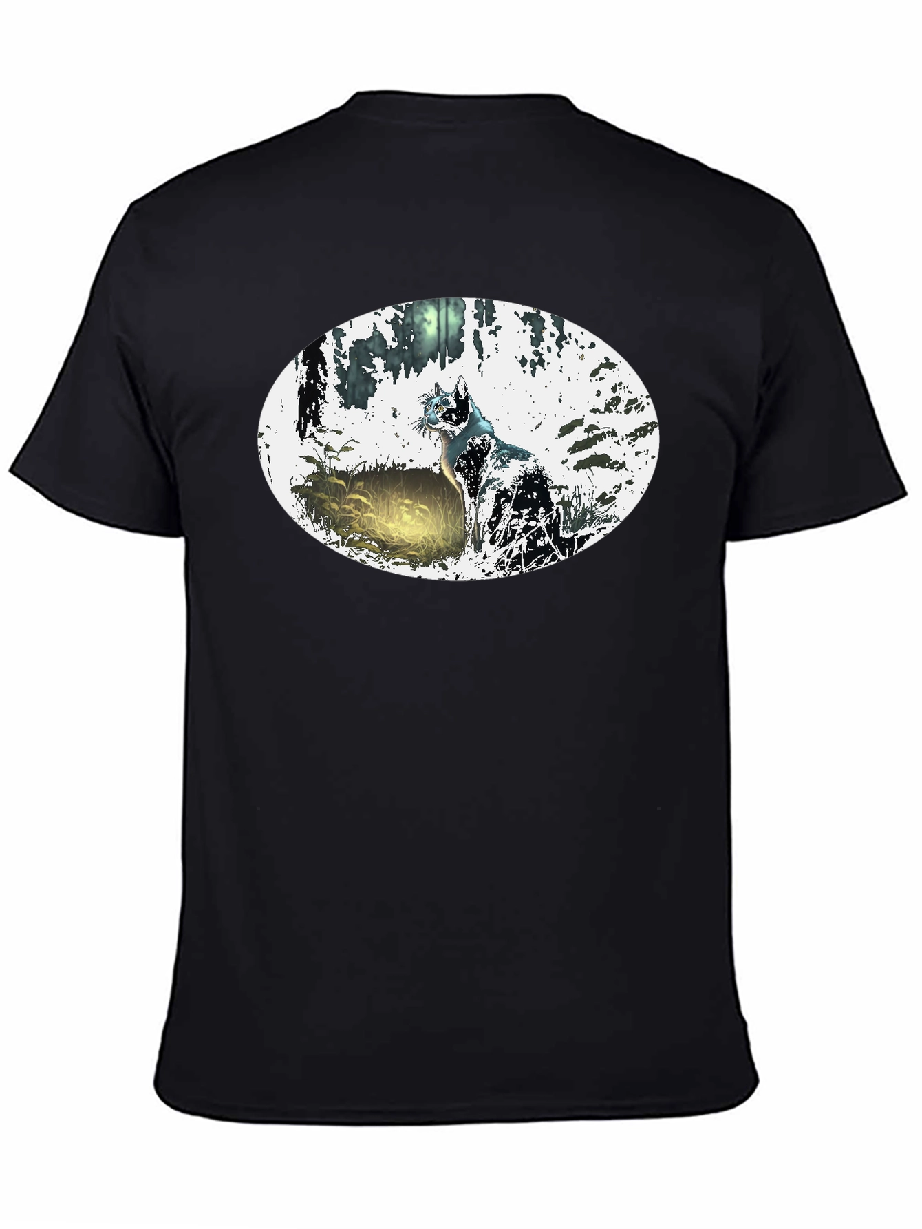 Mystic Cat Black T-Shirt