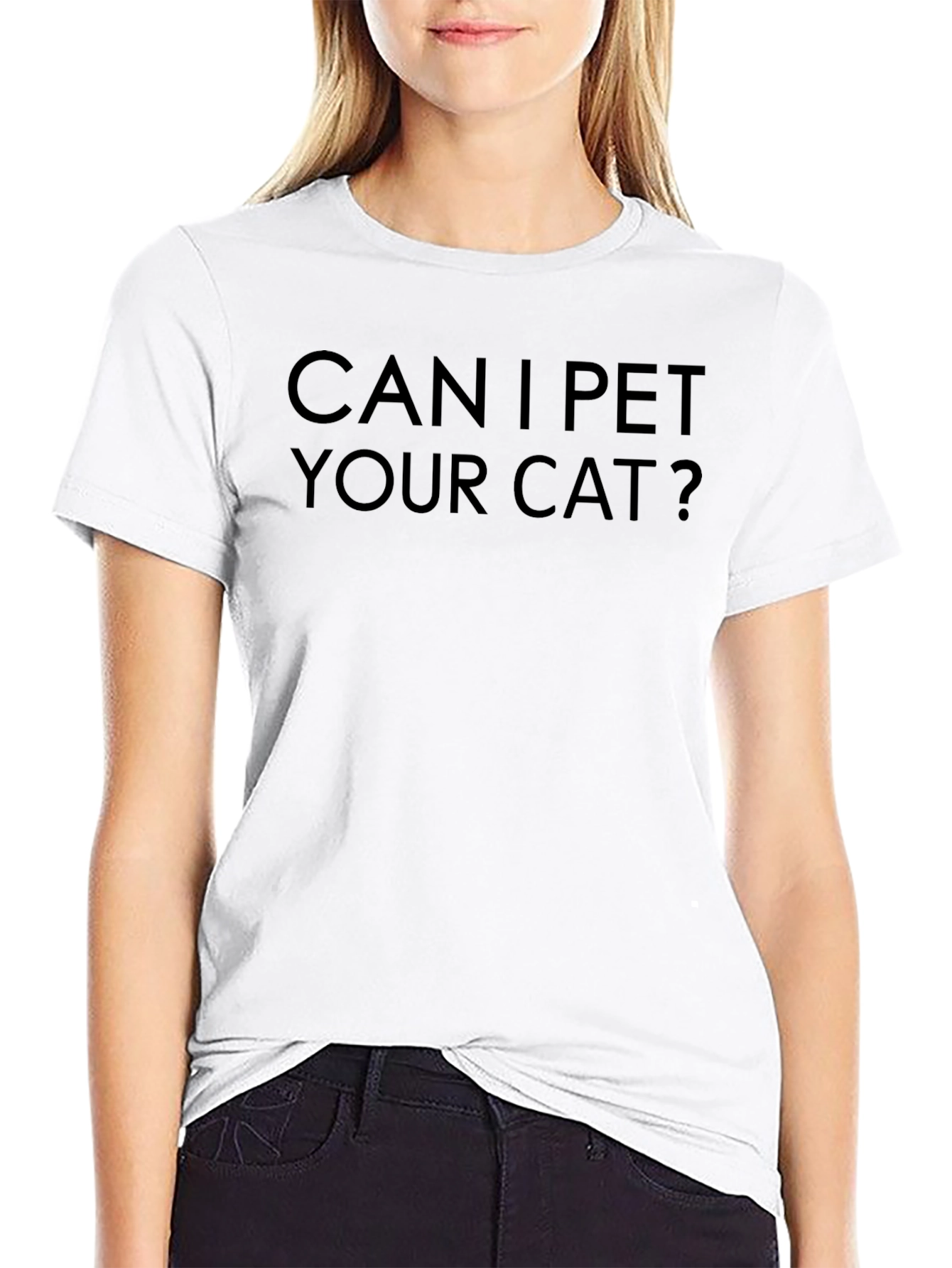 Can I Pet Your Cat? Graphic Tee - Soft Cotton Blend