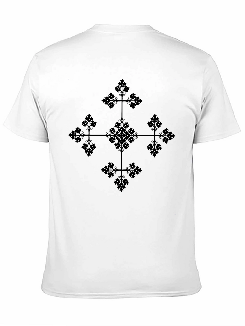 Geometric Black Tee: Stylish Casual Wear