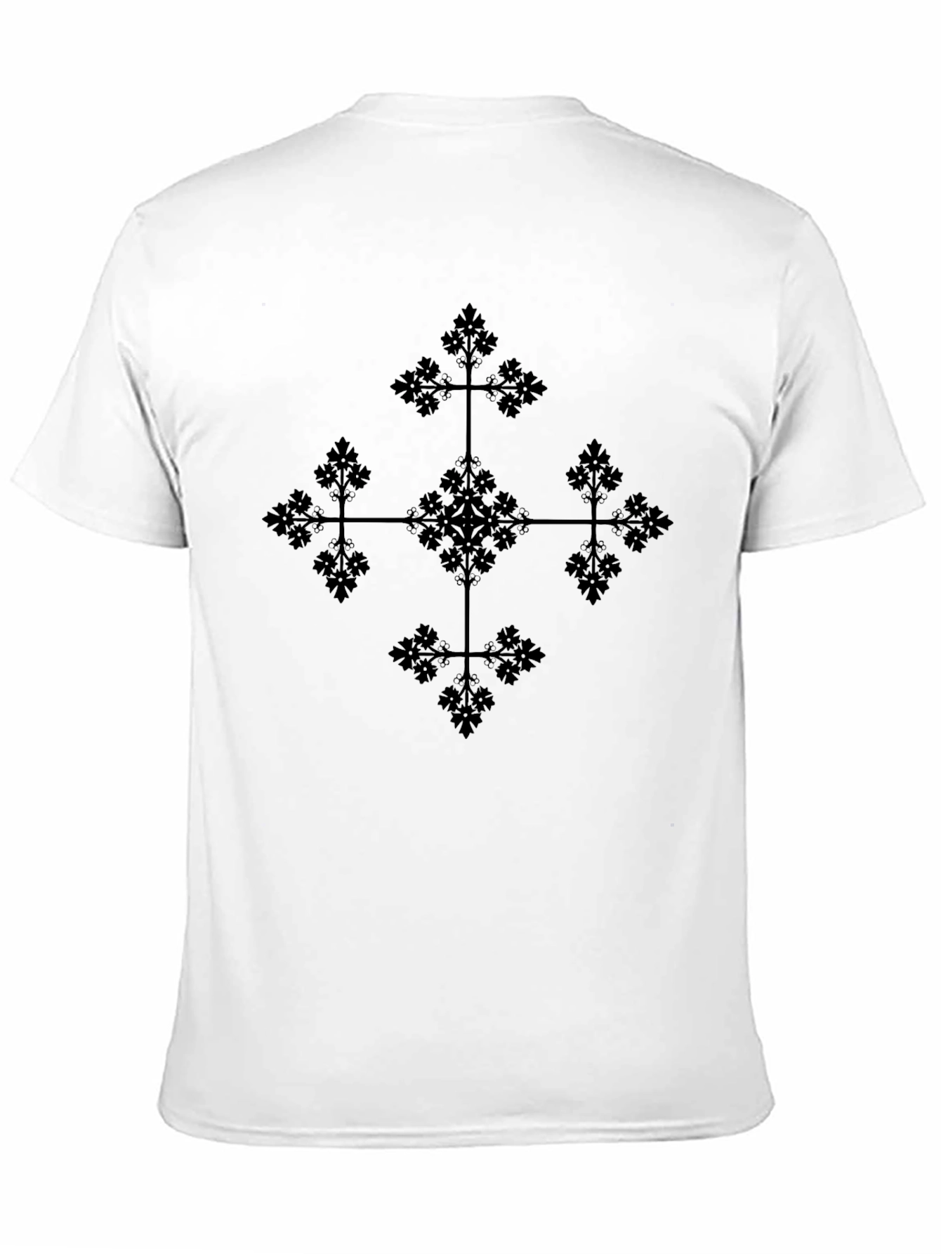 Geometric Black Tee: Stylish Casual Wear