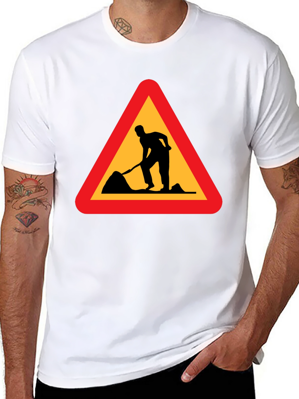 Mens Black Work in Progress T-Shirt