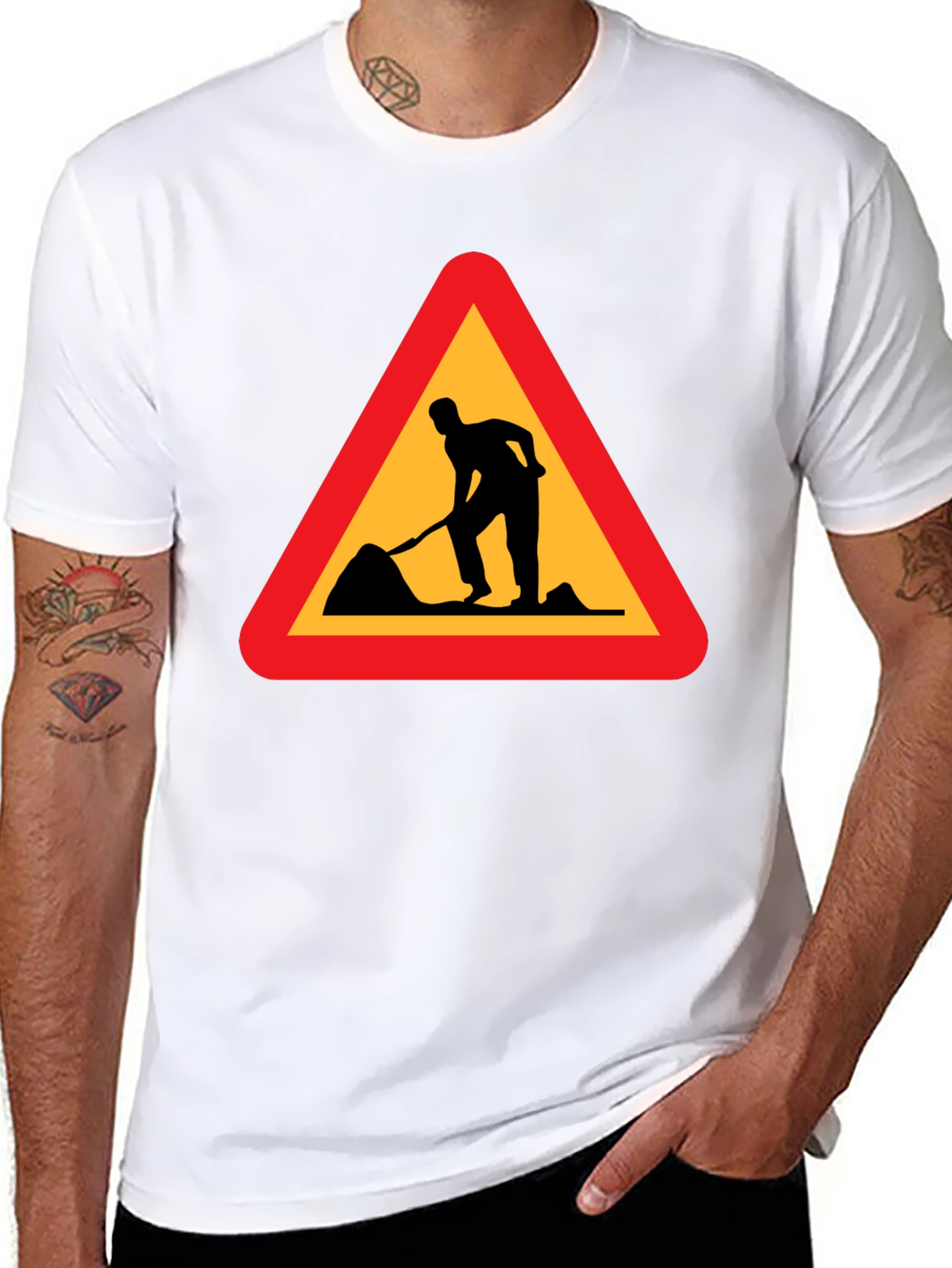 Mens Black Work in Progress T-Shirt