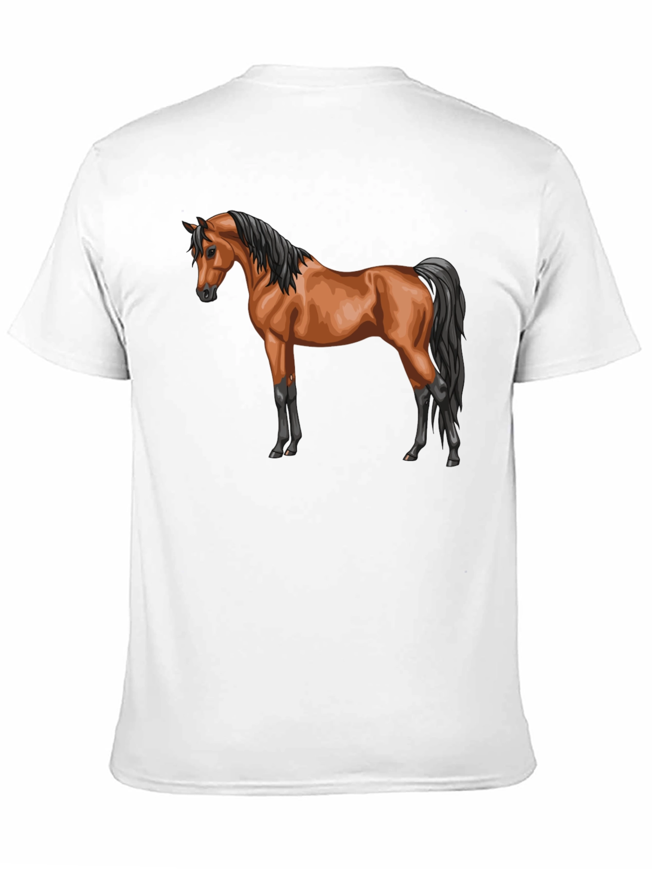 Horse Graphic T-Shirt Stylish Casual Tee